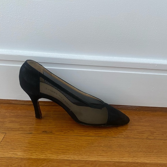 Vibtage Loris Azzaro black kitten heels - Picture 3 of 5
